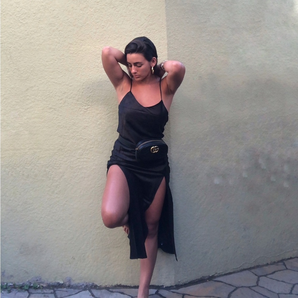 Black Satin Dress